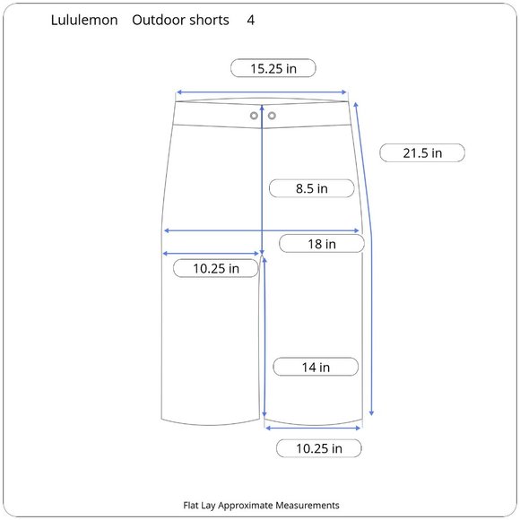 Lululemon Brown Outdoor Long Short Women Size 4 - Picture 3 of 15